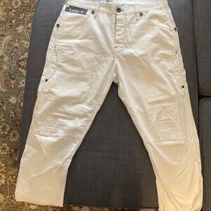 White G-Star Raw Denim Capri Pants Size 33